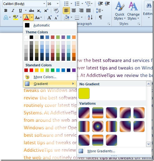 Rainbow Font In Word 2008 For Mac